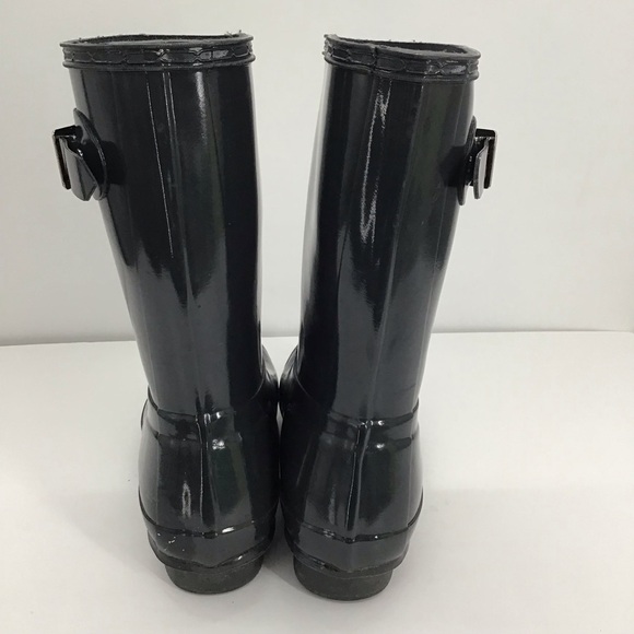 Hunter Original Short Rain Boots Women’s Waterproof Rubber Gray/Blue Size 8 - Picture 8 of 11